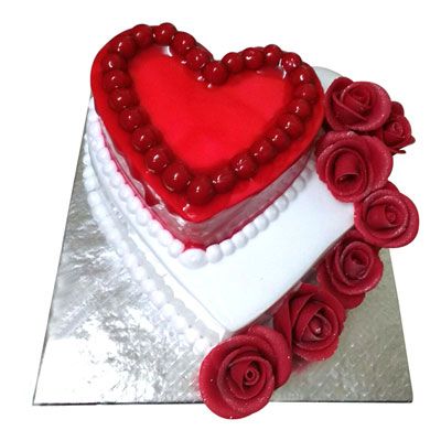 "Heart in Heart Vanilla Cake - 4kgs - Click here to View more details about this Product